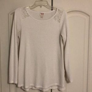 Sweater with lace detail